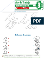 Fichas de trabajo vocales primaria