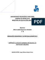 Mediación pedagógica y estrategias didácticas