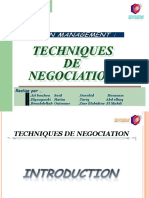 Techniques de Négociaton SDHH