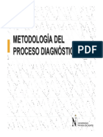 Metodología del proceso diagnóstico en  caracteres