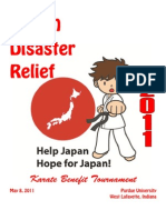Japan Disaster Relief Karate Tournament Information Packet
