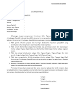 Format Surat Pernyataan Kemenhub 2019