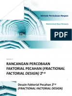 03a. Desain Faktorial Pecahan, One-Half Design