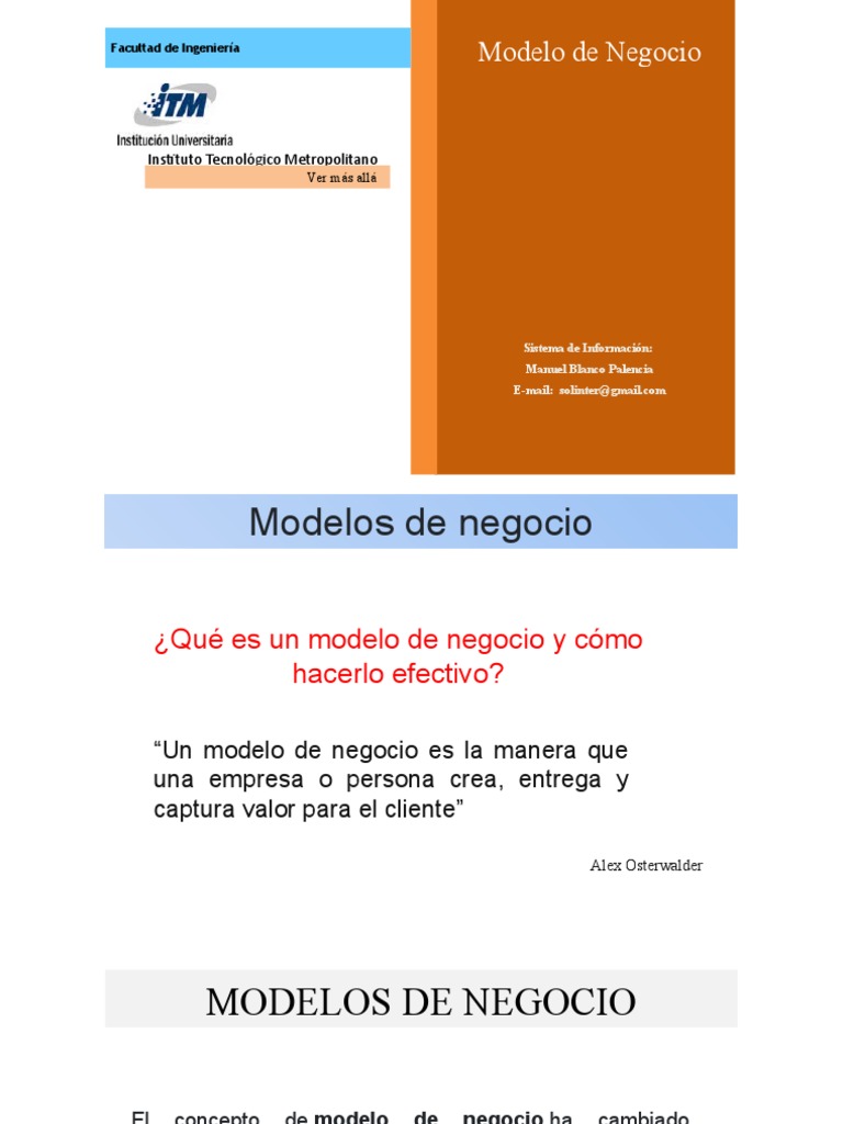 Modelo de Negocio | PDF | Modelo de negocio | Business