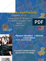 Student Level Factors: What Works in Schools: Translating Research Into Action