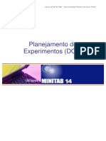 Planejamento de Experimentos - Minitab