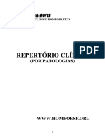 Repertorio Clinico Homeopatico Por Patologias