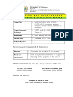 Lamo National High School M&E Report