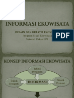 INFORMASI DAN KOMUNIKASI UNTUK PENGELOLAAN EKOWISATA YANG BERKELANJUTAN