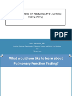 Interpretation of Pulmonary Function Tests (PFTS) : Anna Neumeier, MD