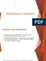 Mechanisms of Evolution Explained