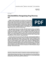 CASE - GlaxoSmithKline - Reorganizing Drug Discovery (A)