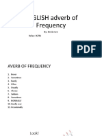 ENGLISH Adverb of Frequency Devin Lee Kelas 9b