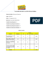 INFORME BANCARIO CHARLA EDUCACIÓN FINANCIERA 27 de Agosto GRUPO 3