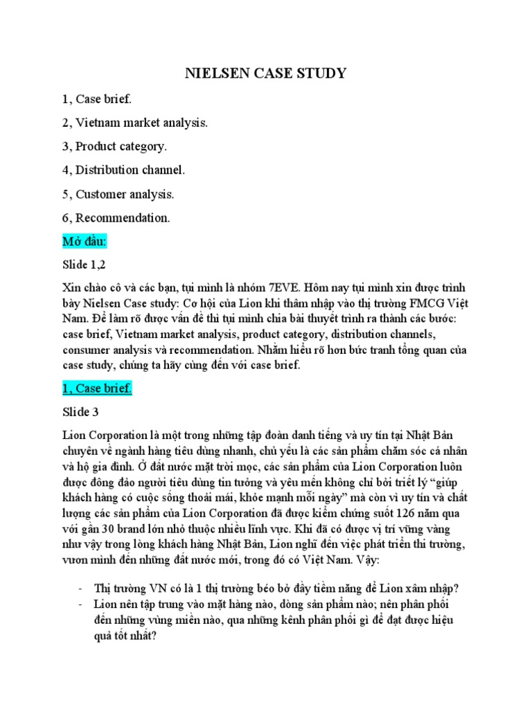 Nielsen Case Study | PDF
