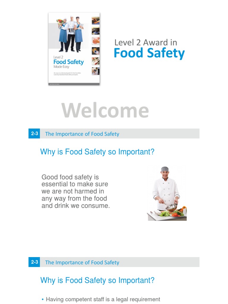 Level 2 Award In Food Safety Download Free Pdf Foodborne Illness