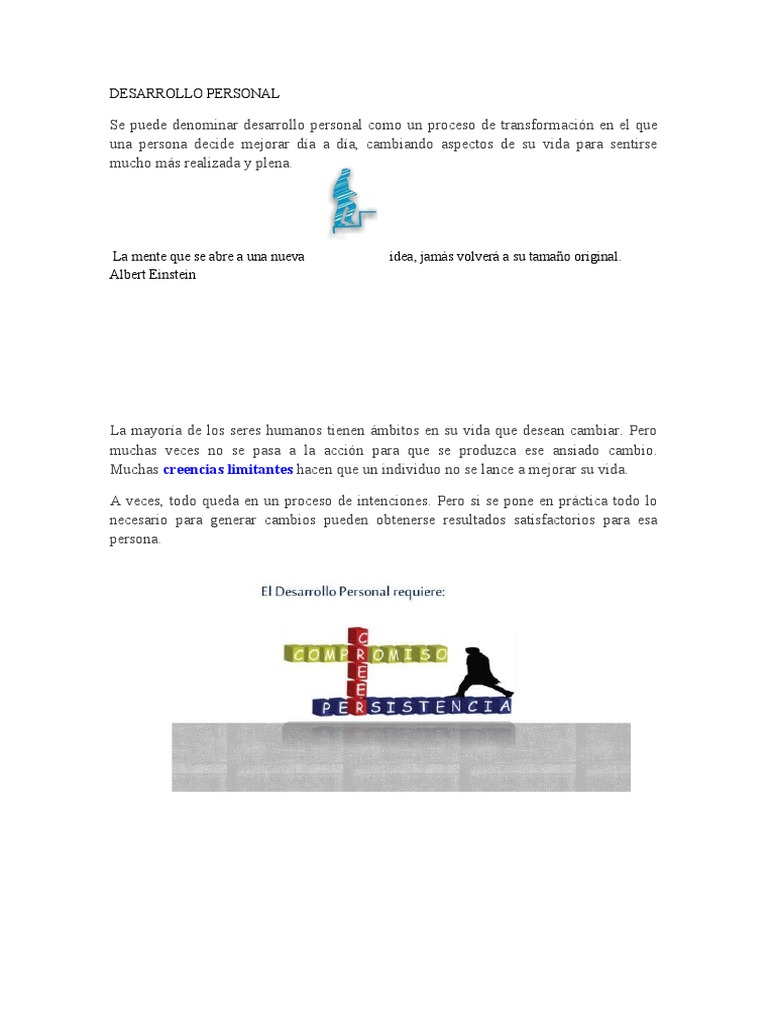 Estrategias para el Desarrollo Personal | PDF
