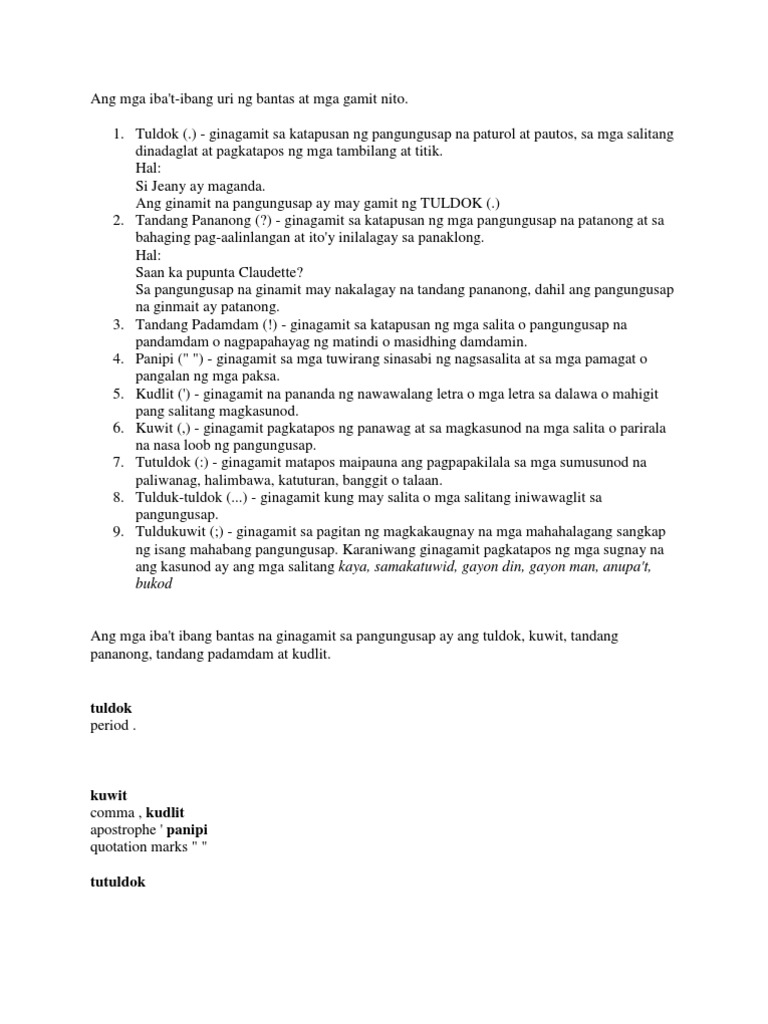 BANTAS | PDF