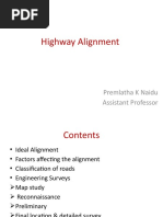 Highway Alignment: Premlatha K Naidu Assistant Professor