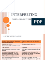 Interpreting 3 - Topic 1