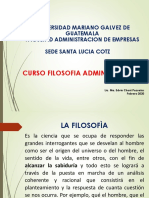 Filosofia General y Filosofia Admon