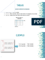 Tablas: Las Tablas Se Definen Básicamente Mediante Tres Etiquetas