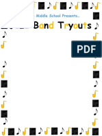 Jazz Band Tryouts