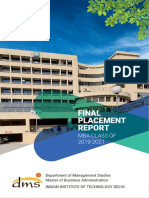 DMS IIT Delhi Final Placement Report 2019 2021