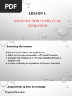 Lesson 1:: Introduction To Physical Education