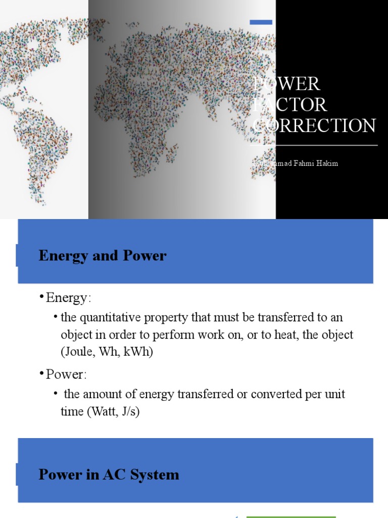 Power Factor Correction Overview | PDF | Ac Power | Force