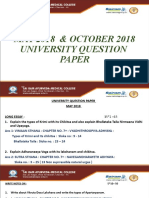 MAY 2018 & OCTOBER 2018 University Question Paper