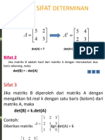 Sifat Determinan