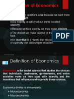 Definition of Economics: Scarcity