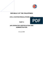 Philippines aviation regulations for air operators
