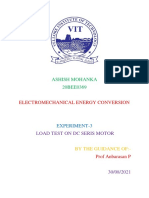 Ashish Mohanka 20BEE0369: Electromechanical Energy Conversion