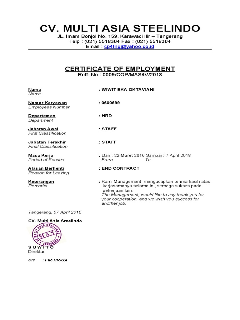 Paklaring | PDF | Career & Growth