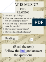 What Is Music?: Pre-Reading