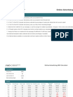 Online Advertising ROI Calculator: Instructions