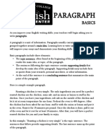 Paragraph Writing Basics