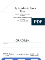 Weekly Academic Stock Take by Abbas Ghalib (Computer Science)