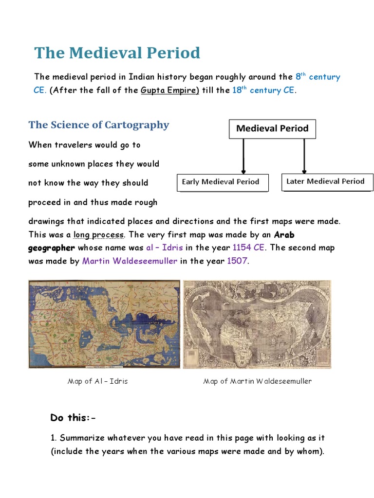 The Medieval Period: The Science of Cartography | PDF | South Asia | Asia