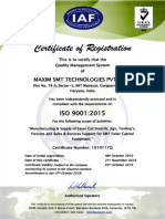 Sample ISO 9001 (UKAS, UK)