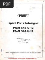 Spare Parts Catalogue: (Pfaff)