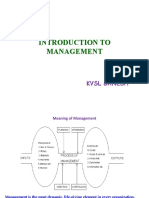 Introduction To Management