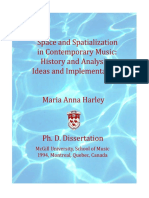 Space and Spatialization in Contemporary Music - History and Analysis, Ideas and Implementations. Maria Anna Harley