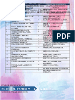 Grade 7 - Tourmaline: School Form 9