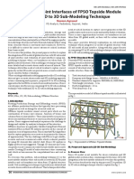 FE Analysis of Joint Interfaces of FPSO Topside Module Through 1D To 3D Sub-Modeling Technique
