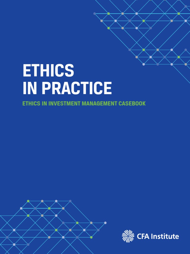 Ethics in Practice Casebook 2nd Edition Web | PDF | Conflict Of Interest |  Valuation (Finance)
