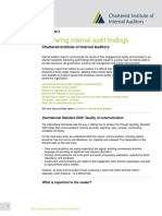 Delivering Internal Audit Findings