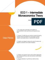 ECO 1 - Intermediate Microeconomics Theory: Angel Mae Conda Angelmae - Conda@parsu - Edu.ph